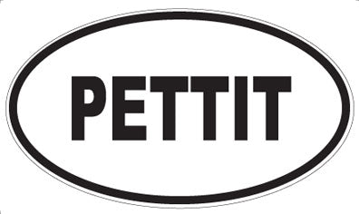 PETTIT - Oval Sticker