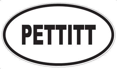 PETTITT - Oval Magnet