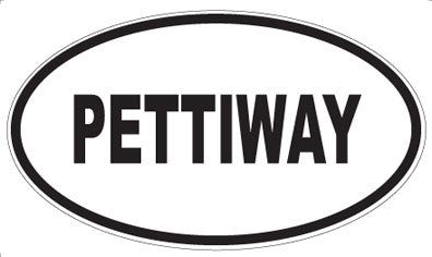PETTIWAY - Oval Sticker