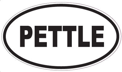 PETTLE - Oval Sticker