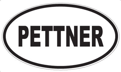PETTNER - Oval Sticker