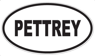 PETTREY - Oval Magnet