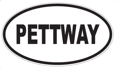 PETTWAY - Oval Sticker