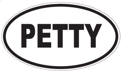 PETTY - Oval Magnet