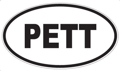 PETT - Oval Magnet