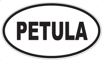 PETULA - Oval Sticker