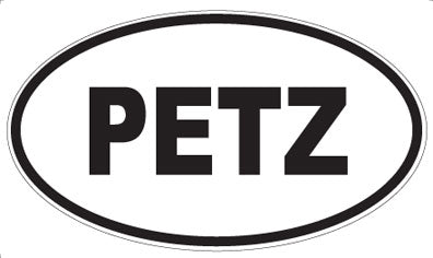 PETZ - Oval Sticker