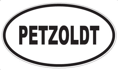 PETZOLDT - Oval Sticker