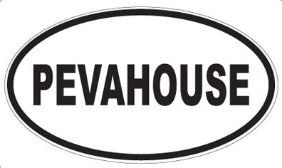 PEVAHOUSE - Oval Sticker