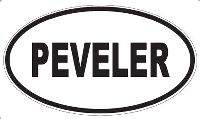 PEVELER - Oval Sticker