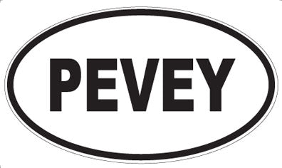 PEVEY - Oval Sticker