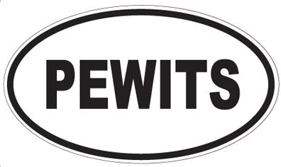 PEWITS - Oval Sticker
