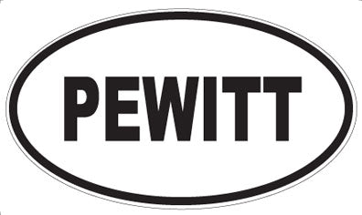 PEWITT - Oval Sticker