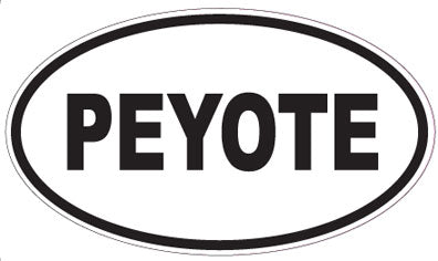 PEYOTE - Oval Sticker