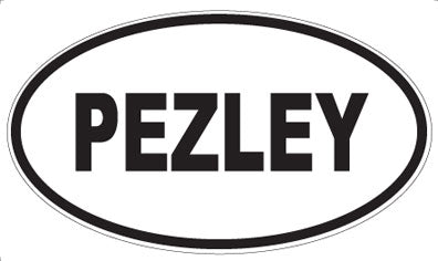 PEZLEY - Oval Sticker