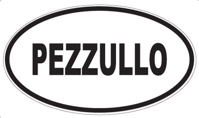 PEZZULLO - Oval Sticker