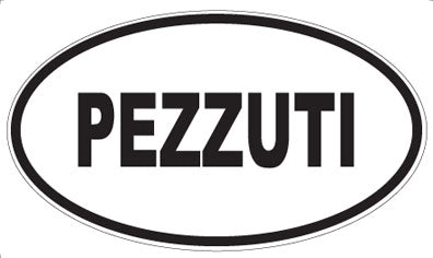 PEZZUTI - Oval Sticker