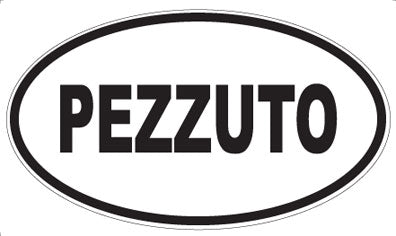 PEZZUTO - Oval Sticker
