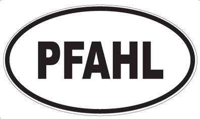 PFAHL - Oval Sticker