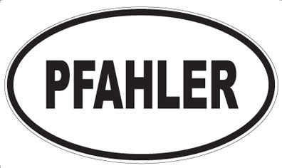 PFAHLER - Oval Sticker