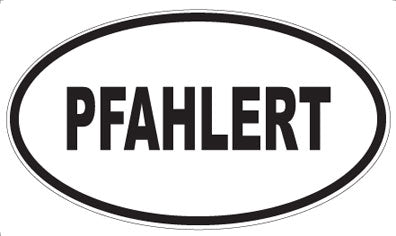 PFAHLERT - Oval Sticker