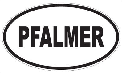 PFALMER - Oval Sticker