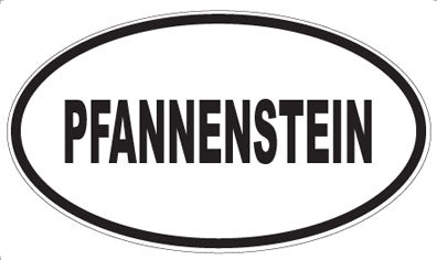 PFANNENSTEIN - Oval Sticker