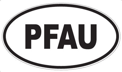 PFAU - Oval Sticker