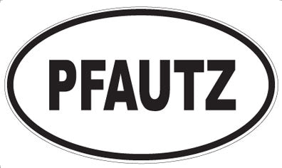 PFAUTZ - Oval Sticker