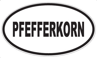 PFEFFERKORN - Oval Sticker