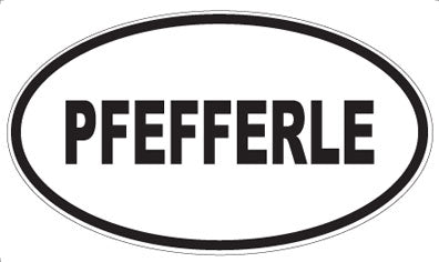 PFEFFERLE - Oval Sticker