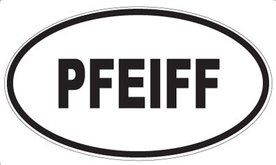 PFEIFF - Oval Sticker