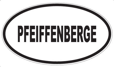 PFEIFFENBERGE - Oval Sticker
