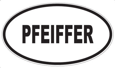PFEIFFER - Oval Sticker