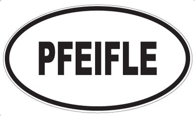 PFEIFLE - Oval Sticker
