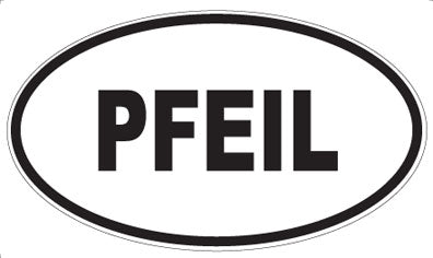 PFEIL - Oval Sticker