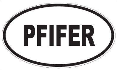 PFIFER - Oval Sticker