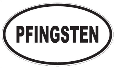 PFINGSTEN - Oval Sticker