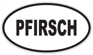 PFIRSCH - Oval Sticker