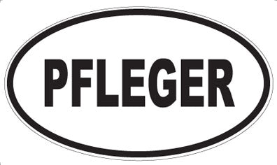 PFLEGER - Oval Sticker