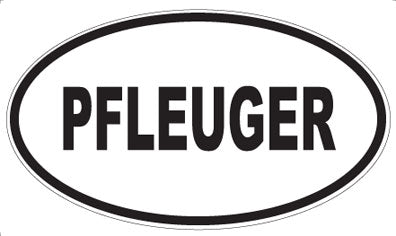 PFLEUGER - Oval Sticker