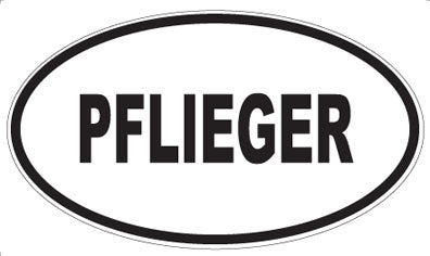 PFLIEGER - Oval Sticker
