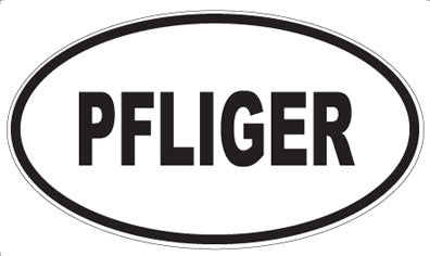 PFLIGER - Oval Sticker