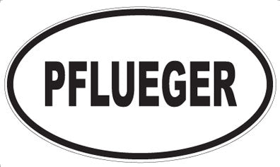 PFLUEGER - Oval Sticker