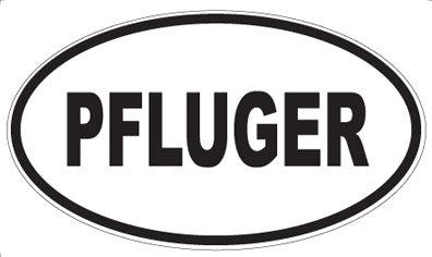 PFLUGER - Oval Sticker