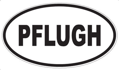 PFLUGH - Oval Sticker