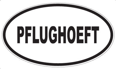 PFLUGHOEFT - Oval Sticker