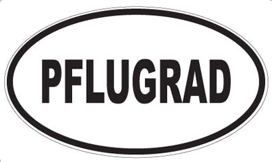 PFLUGRAD - Oval Sticker