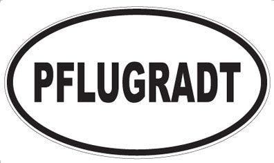 PFLUGRADT - Oval Sticker