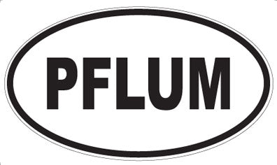 PFLUM - Oval Sticker
